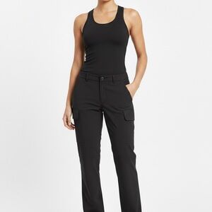 Athleta Trekki Utility Cargo Pants Womens Black Lightweight Travel Hiking